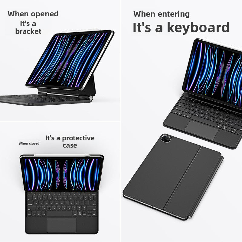Magnetic Floating Bluetooth Keyboard Case