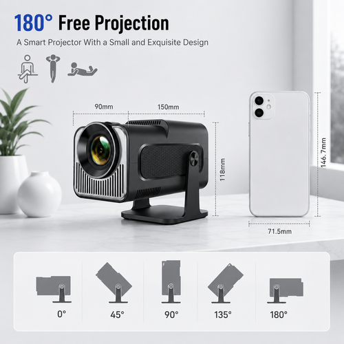 Popular HY320 mini Projector/Beamer 720P / Standard version projector