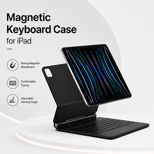 Magnetic Floating Bluetooth Keyboard Case