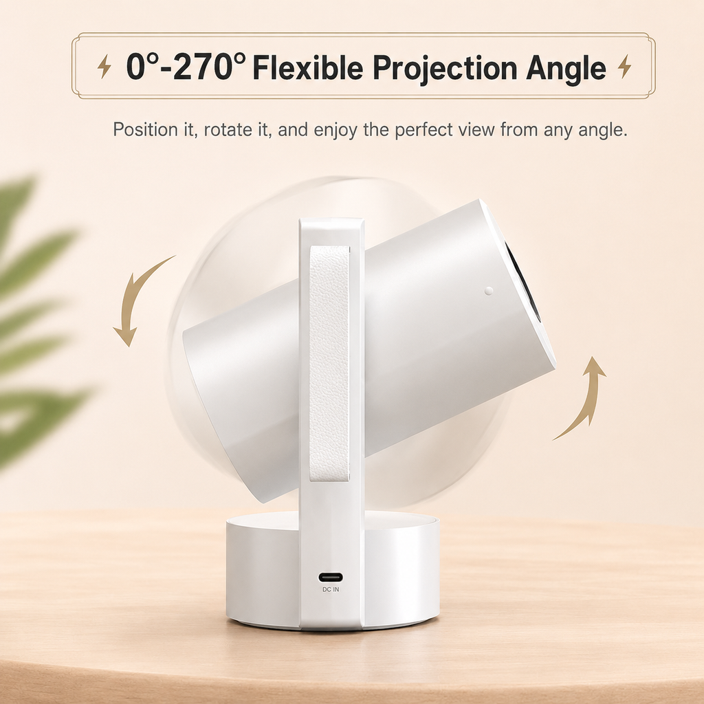 Portable Full HD 1080P Projector/Beamer with Android , Auto Focus and Built-in Battery