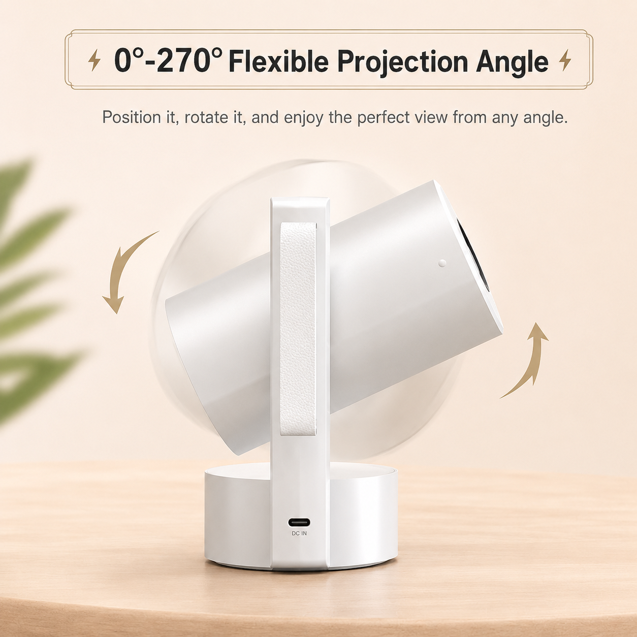 Portable Full HD 1080P Projector/Beamer with Android , Auto Focus and Built-in Battery